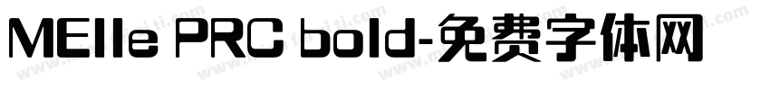 MElle PRC bold字体转换